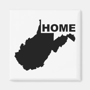 West Virginia Thuis Weg Van Staat Koelkastmagneet Magneet