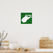 West Virginia Thuis Weg Van Staat Poster Bord (Keuken)