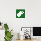 West Virginia Thuis Weg Van Staat Poster Bord (Thuiskantoor)