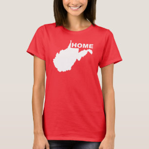 West Virginia Thuis Weg Van Staat T-Shirt Tees