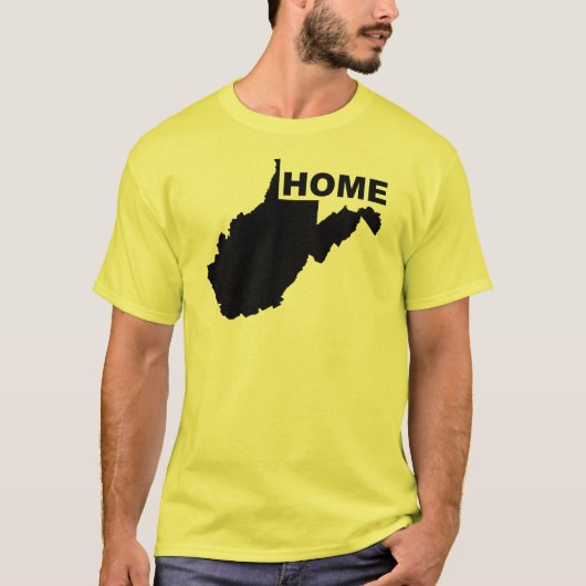 West Virginia Thuis Weg Van State T-Shirt Tees (Voorkant)