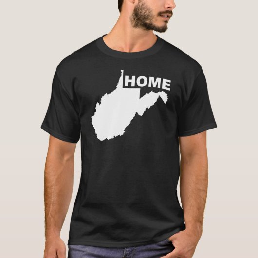West Virginia Thuis Weg Van State T-Shirt Tees (Voorkant)