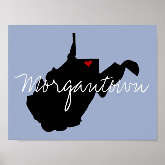 West Virginia Town Poster (Voorkant)