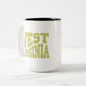 West Virginia Tweekleurige Koffiemok (Voorkant links)