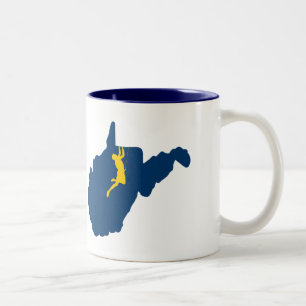 West-Virginia Tweekleurige Koffiemok