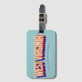 West Virginia USA Bagagelabel (Voorkant (verticaal))