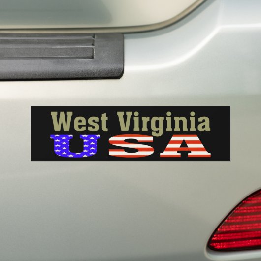West Virginia USA! Bumpersticker (Op auto)