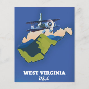West Virginia USA kaart