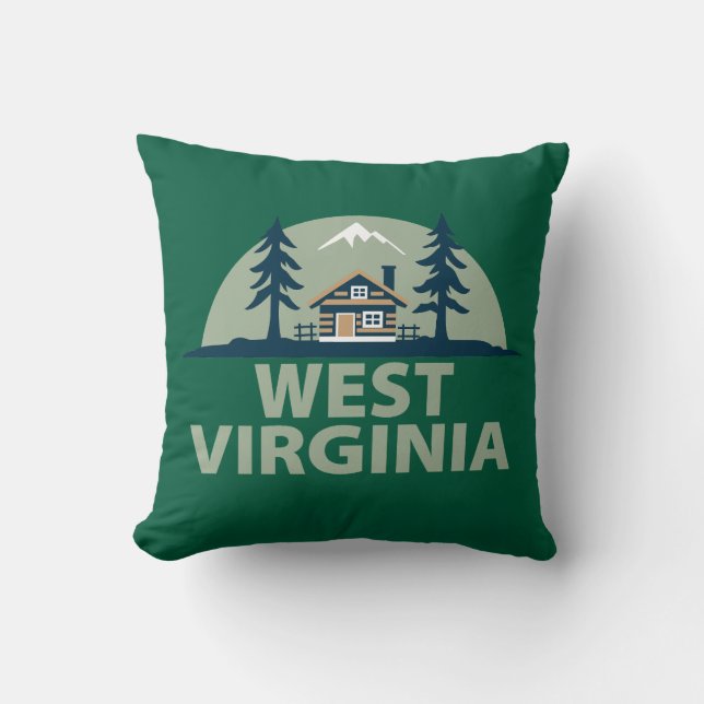 West Virginia, Verenigde Staten Kussen (Voorkant)