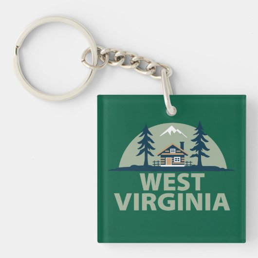 West Virginia, Verenigde Staten Sleutelhanger (voorkant)