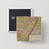 West Virginia Vierkante Button 5,1 Cm (Voorkant /achterkant)