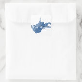 West Virginia Vierkante Sticker (Tas)