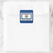 West Virginia Vierkante Sticker (Tas)