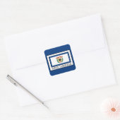 West Virginia Vierkante Sticker (Envelop)