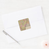 West Virginia Vierkante Sticker (Envelop)