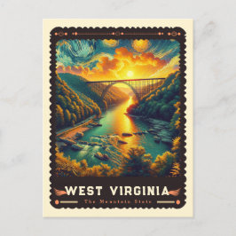 West Virginia | Vincent van Gogh geïnspireerd Briefkaart