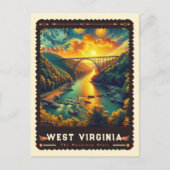 West Virginia | Vincent van Gogh geïnspireerd Briefkaart (Voorkant)