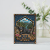 West Virginia Vintage Reizen Briefkaart (Staand voorkant)