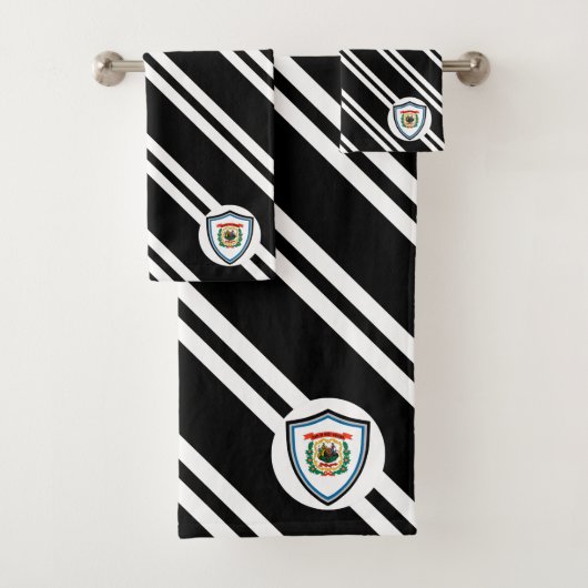 West Virginia vlag Bad Handdoek (Insitu)