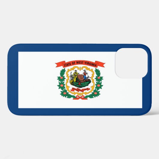 West Virginia vlag Case-Mate iPhone Case (Achterkant (horizontaal))