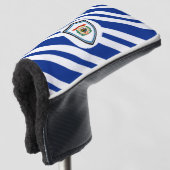 West Virginia vlag Golfheadcover (3/4 voorkant)