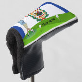 West Virginia vlag Golfheadcover (3/4 voorkant)