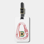 West-Virginia Vlag klimmer Carabiner Bagagelabel (Voorkant verticaal)
