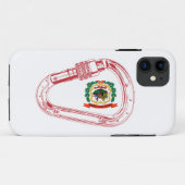 West-Virginia Vlag klimmer Carabiner Case-Mate iPhone Case (Achterkant (horizontaal))