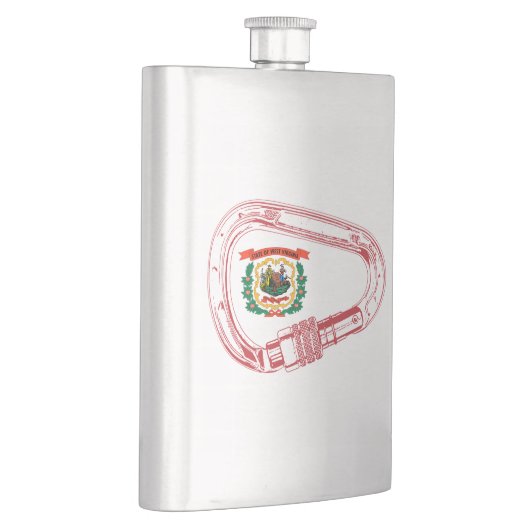 West-Virginia Vlag klimmer Carabiner Flacon (Rechts)