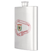 West-Virginia Vlag klimmer Carabiner Flacon (Links)