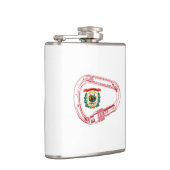 West-Virginia Vlag klimmer Carabiner Heupfles (Rechts)