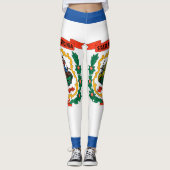 West Virginia vlag Leggings (Voorkant)