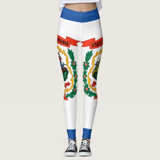 West Virginia vlag Leggings (Voorkant)