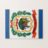 West Virginia vlag Legpuzzel (Horizontaal)
