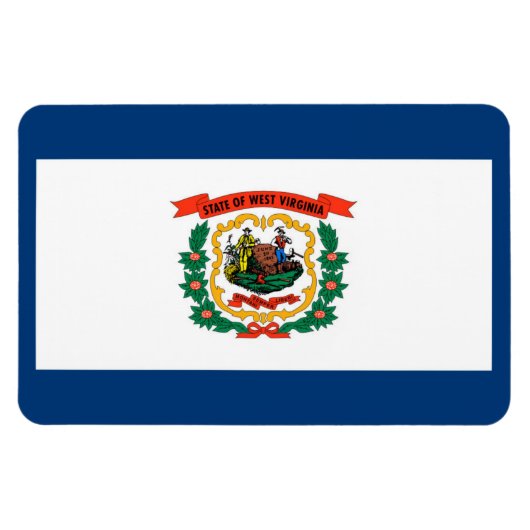 West Virginia vlag Magneet (Horizontaal)