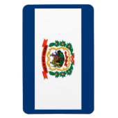 West Virginia vlag Magneet (Verticaal)