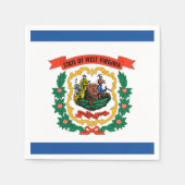 West Virginia vlag Servet (Voorkant)