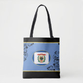 West Virginia vlag Tote Bag (Voorkant)
