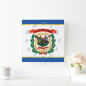 West Virginia vlag Vierkante Klok (Huis)