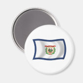 West Virginia Vlagmagneet Magneet (Voorkant / Achterkant)