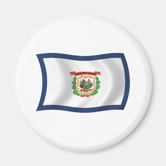 West Virginia Vlagmagneet Magneet (Voorkant)