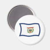 West Virginia Vlagmagneet Magneet (Voorkant / Achterkant)