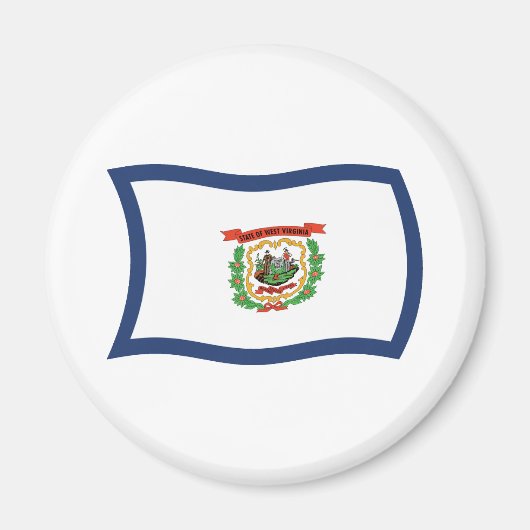 West Virginia Vlagmagneet Magneet (Voorkant)
