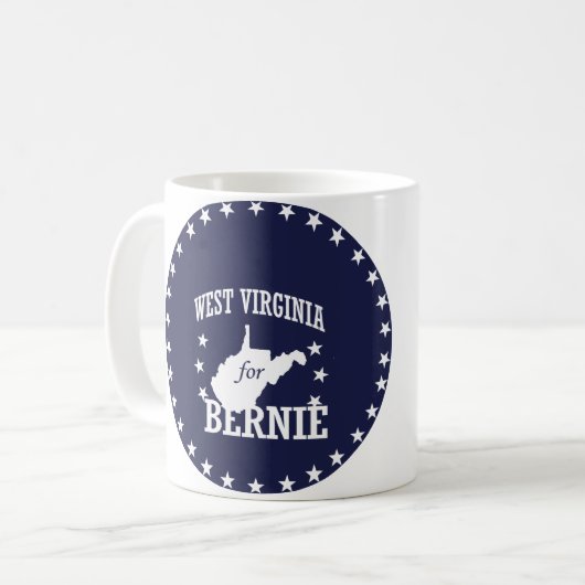 WEST VIRGINIA VOOR BERNIE SANDERS KOFFIEMOK (Voorkant links)