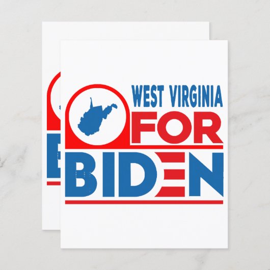 WEST VIRGINIA voor Biden (Voorkant / Achterkant)