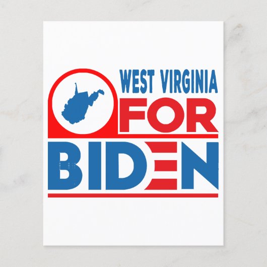 WEST VIRGINIA voor Biden (Voorkant)