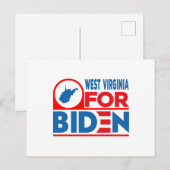 WEST VIRGINIA voor Biden Briefkaart (Voorkant / Achterkant)