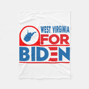 WEST VIRGINIA voor Biden Fleece Deken