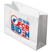 WEST VIRGINIA voor Biden Groot Cadeauzakje (Voorkant Gekanteld)