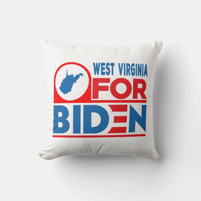 WEST VIRGINIA voor Biden Kussen (Voorkant)